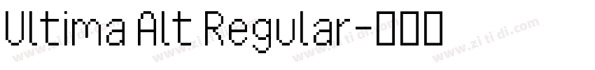 Ultima Alt Regular字体转换